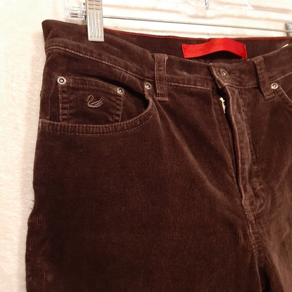 Gloria Vanderbilt Womans Corduroy Pants Sz.10/Brown 26"Inseam/Flared/Cotton Blnd - Picture 2 of 10